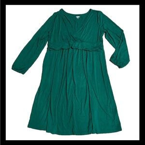 ❤️3/$15❤️Old Navy Green Jersey Midi Dress Size XL